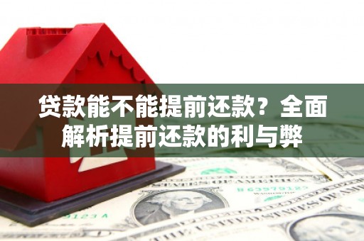 高县贷款能不能提前还款？全面解析提前还款的利与弊
