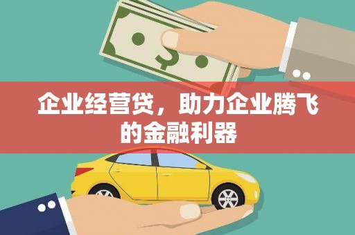 高县企业经营贷，助力企业腾飞的金融利器