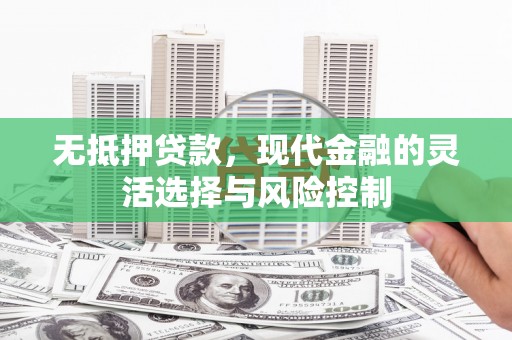 高县无抵押贷款，现代金融的灵活选择与风险控制