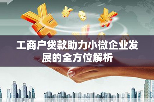 高县工商户贷款助力小微企业发展的全方位解析