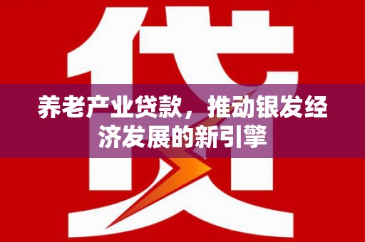 高县养老产业贷款，推动银发经济发展的新引擎