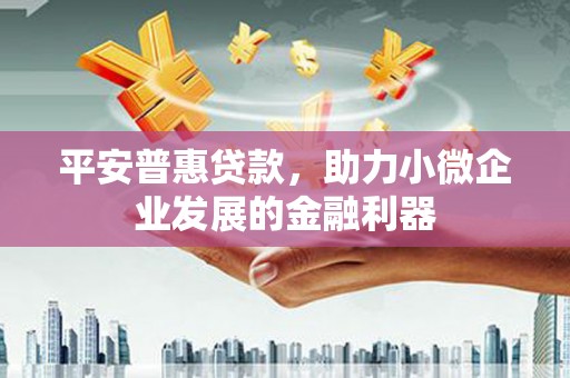 高县平安普惠贷款，助力小微企业发展的金融利器