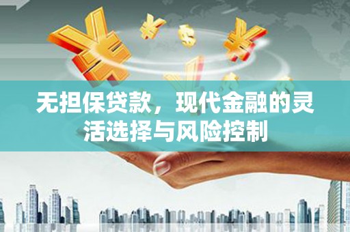 高县无担保贷款，现代金融的灵活选择与风险控制
