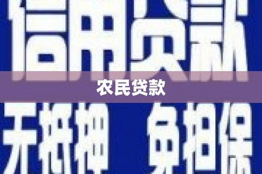高县农民贷款