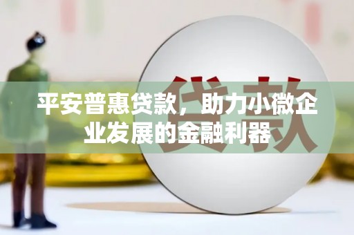 高县平安普惠贷款，助力小微企业发展的金融利器