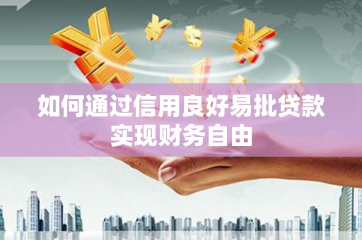 高县如何通过信用良好易批贷款实现财务自由