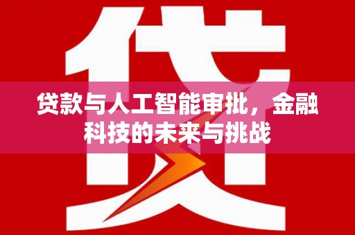 高县贷款与人工智能审批，金融科技的未来与挑战