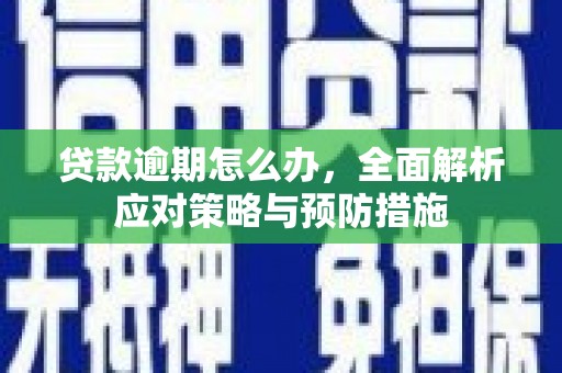 高县贷款逾期怎么办，全面解析应对策略与预防措施