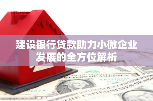 高县建设银行贷款助力小微企业发展的全方位解析