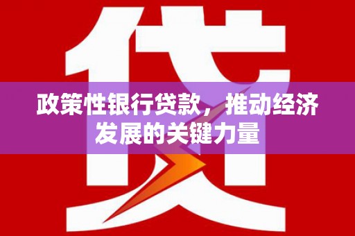 高县政策性银行贷款，推动经济发展的关键力量